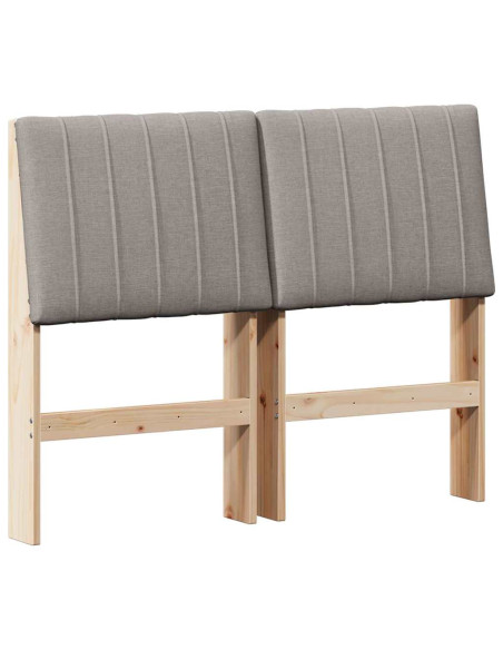 Testiera imbottita Talpa 120 cm Pino massello