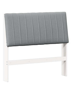 Testiera imbottita Grigio chiaro 100 cm Pino massello