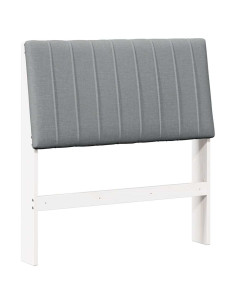 Testiera imbottita Grigio chiaro 90 cm Pino massello