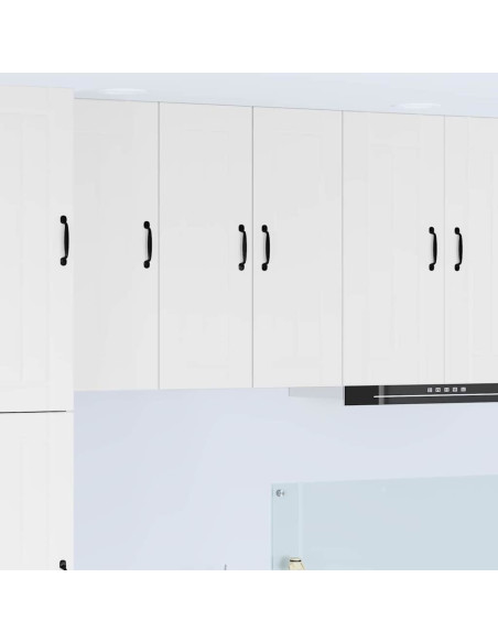 Pensile cucina 2 pcs Bianco Lucido 30 x 31 x 80 cm