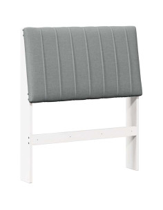 Testiera imbottita Grigio chiaro 80 cm Pino massello