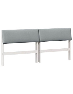 Testiera imbottita Grigio chiaro 180 cm Pino massello