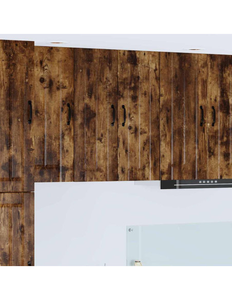 Pensile cucina 2 pcs Rovere fumé 30 x 31 x 80 cm