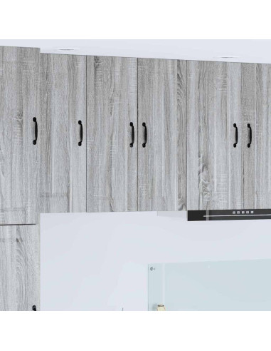 Pensile cucina 2 pcs Grigio Sonoma 30 x 31 x 80 cm