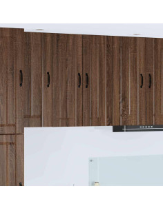 Pensile cucina 2 pcs Rovere Marrone 30 x 31 x 80 cm 2