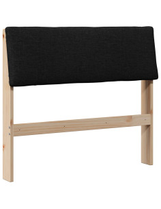 Testiera imbottita Nero 100 cm Pino massello