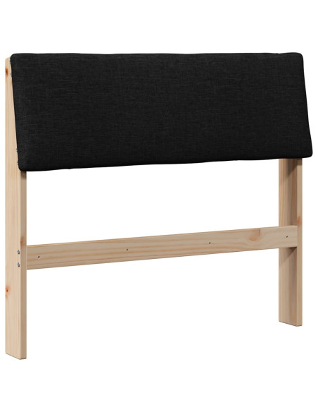 Testiera imbottita Nero 100 cm Pino massello