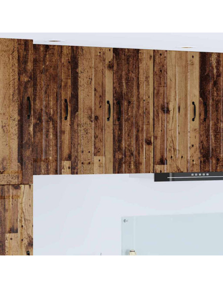 Pensile cucina 2 pcs Legno vecchio 30 x 31 x 80 cm