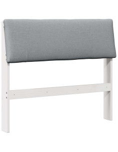 Testiera imbottita Grigio chiaro 90 cm Pino massello