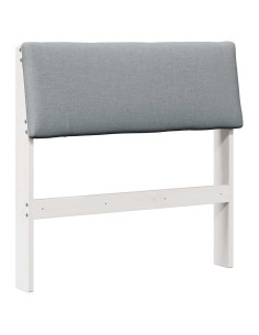 Testiera imbottita Grigio chiaro 80 cm Pino massello