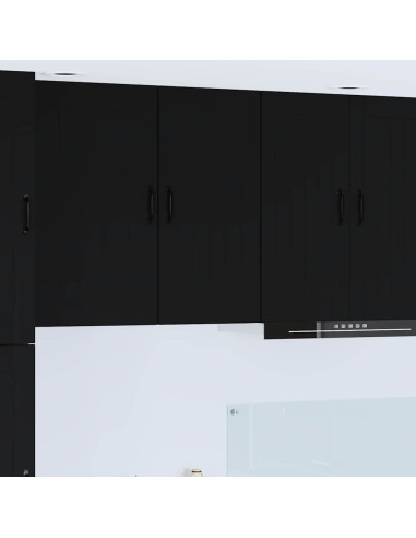 Pensile cucina Nero 40 x 31 x 80 cm Legno multistrato