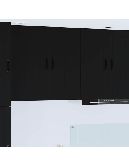 Pensile cucina Nero 40 x 31 x 80 cm Legno multistrato