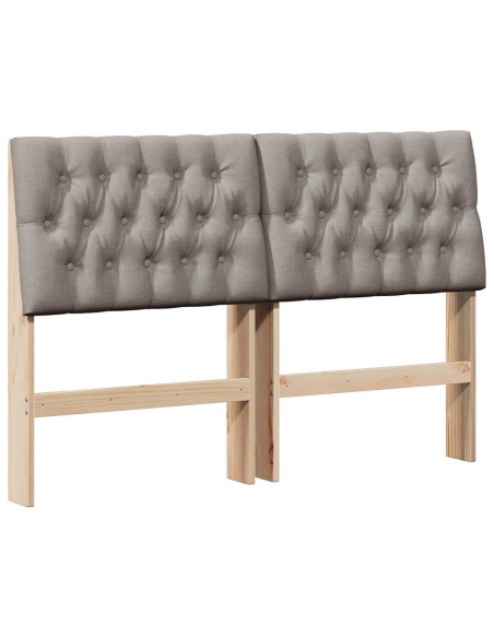 Testiera imbottita Talpa 140 cm Pino massello