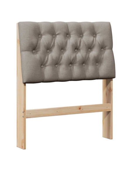 Testiera imbottita Talpa 75 cm Pino massello