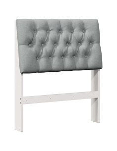 Testiera imbottita Grigio chiaro 75 cm Pino massello