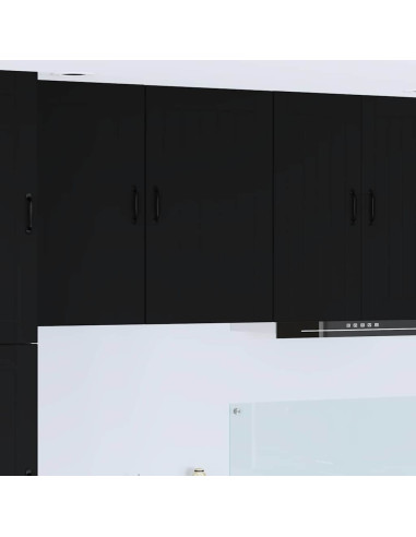 Pensile cucina Nero 50 x 31 x 80 cm Legno multistrato