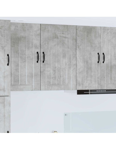 Pensile cucina Grigio cemento 50 x 31 x 80 cm Legno multistrato