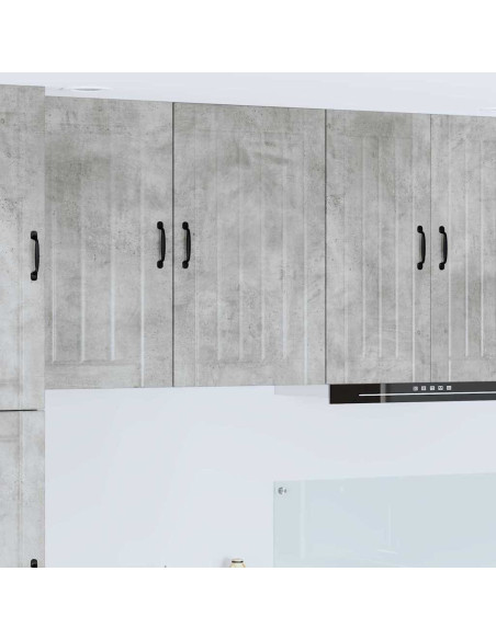 Pensile cucina Grigio cemento 50 x 31 x 80 cm Legno multistrato