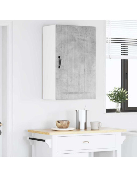 Pensile cucina Grigio cemento 50 x 31 x 80 cm Legno multistrato