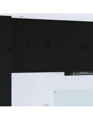 Pensile cucina Nero 60 x 31 x 80 cm Legno multistrato