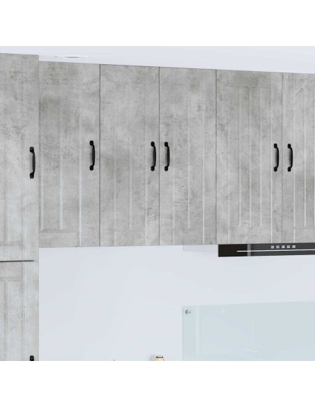 Pensile cucina Grigio cemento 60 x 31 x 80 cm Legno multistrato