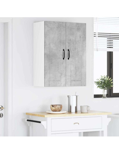 Pensile cucina Grigio cemento 60 x 31 x 80 cm Legno multistrato