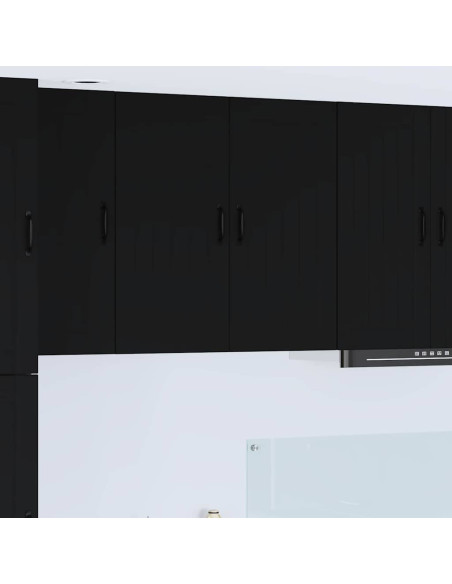 Pensile cucina Nero 80 x 31 x 80 cm Legno multistrato