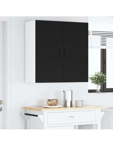 Pensile cucina Nero 80 x 31 x 80 cm Legno multistrato