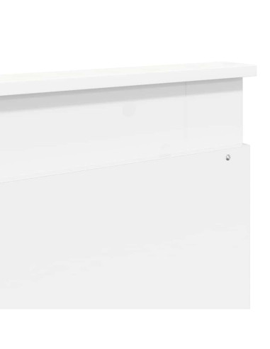 Testiera con testiera Bianco 200 cm Legno multistrato