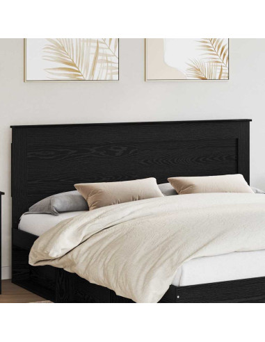 Testiera con testiera Rovere Nero 200 cm Legno multistrato