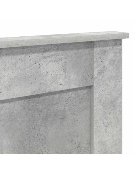 Testiera con testiera Grigio cemento 200 cm Legno multistrato