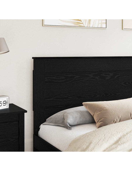 Testiera con testiera Rovere Nero 180 cm Legno multistrato