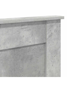 Testiera con testiera Grigio cemento 180 cm Legno multistrato 2
