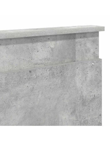 Testiera con testiera Grigio cemento 180 cm Legno multistrato