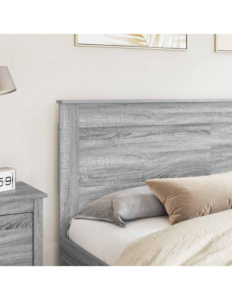 Testiera con testiera Grigio Sonoma 180 cm Legno multistrato