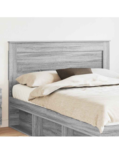 Testiera con testiera Grigio Sonoma 160 cm Legno multistrato