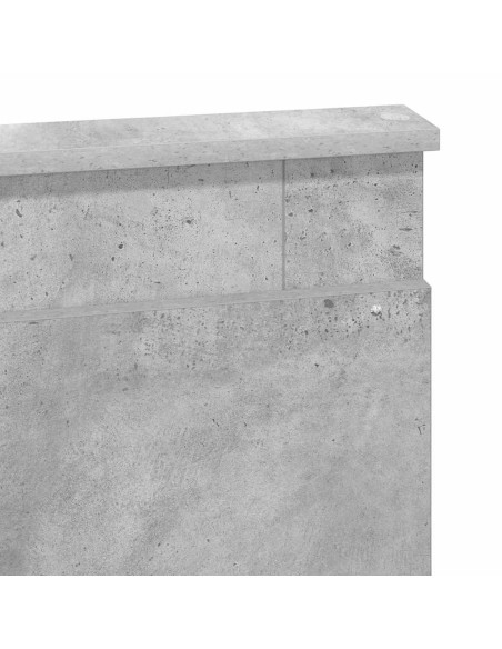 Testiera con testiera Grigio cemento 150 cm Legno multistrato