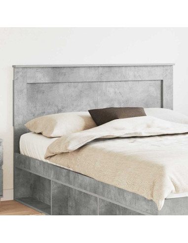 Testiera con testiera Grigio cemento 150 cm Legno multistrato