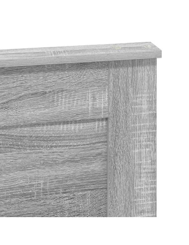 Testiera con testiera Grigio Sonoma 150 cm Legno multistrato