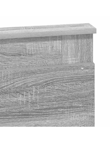Testiera con testiera Grigio Sonoma 150 cm Legno multistrato