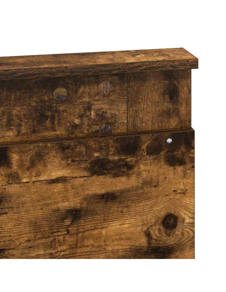 Testiera con testiera Grigio Sonoma 140 cm Legno multistrato