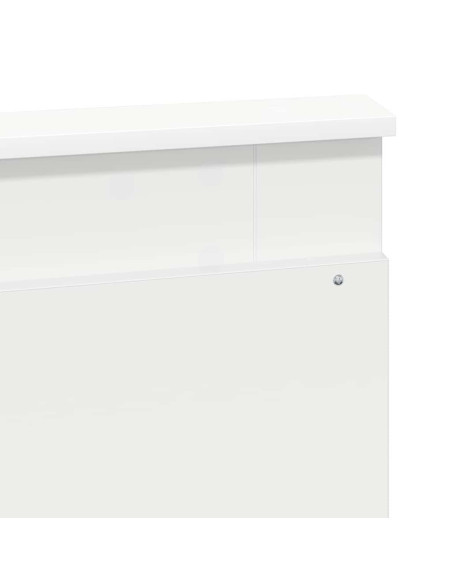 Testiera con testiera Bianco 135 cm Legno multistrato