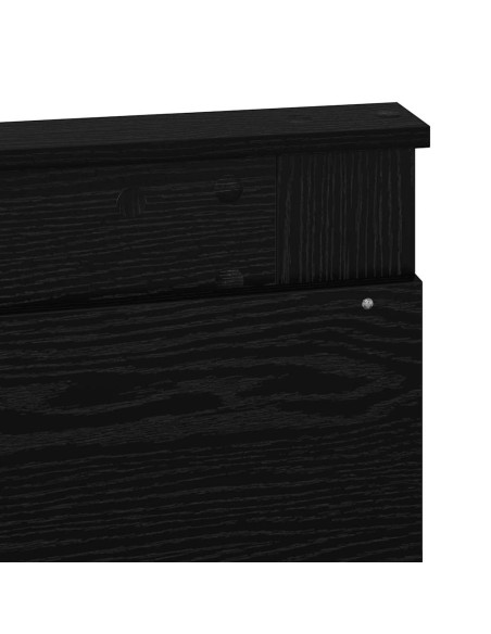 Testiera con testiera Rovere Nero 135 cm Legno multistrato