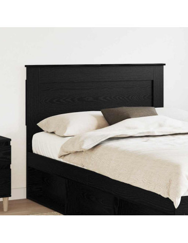 Testiera con testiera Rovere Nero 135 cm Legno multistrato