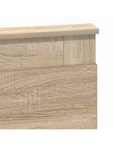 Testiera con testiera Rovere Sonoma 135 cm Legno multistrato