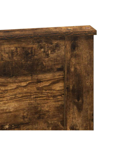 Testiera con testiera Rovere fumé 135 cm Legno multistrato