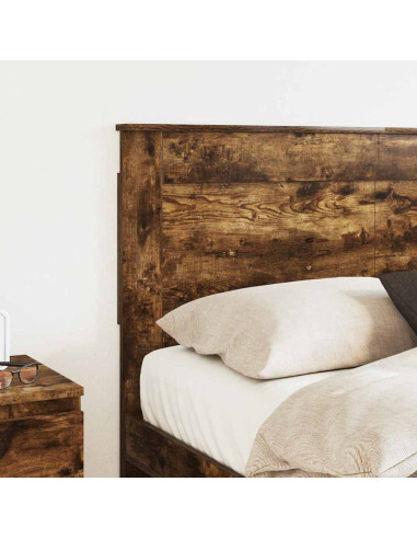 Testiera con testiera Rovere fumé 135 cm Legno multistrato