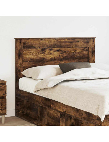 Testiera con testiera Rovere fumé 135 cm Legno multistrato