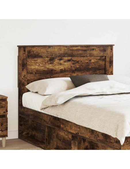 Testiera con testiera Rovere fumé 135 cm Legno multistrato