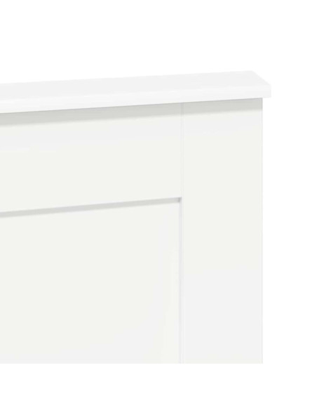 Testiera con testiera Bianco 120 cm Legno multistrato